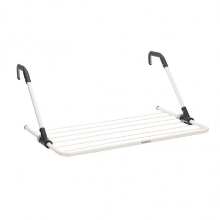Brabantia 90300177 Clothes Rack, 4.5 m, For walls up to 11 cm thick, Foldable arms, White