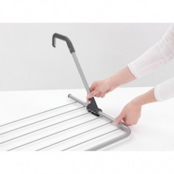 Brabantia 90300177 Clothes Rack, 4.5 m, For walls up to 11 cm thick, Foldable arms, White