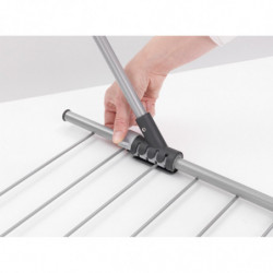 Brabantia 90300177 Clothes Rack, 4.5 m, For walls up to 11 cm thick, Foldable arms, White