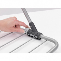 Brabantia 90300177 Clothes Rack, 4.5 m, For walls up to 11 cm thick, Foldable arms, White