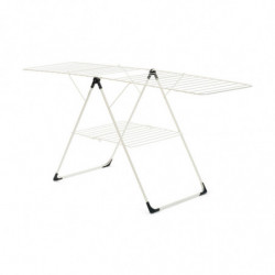 Сушилник за дрехи Brabantia 90300182, Т-образен, 20 м, Устойчив на корозия, Регулируеми крила, Решетка за сушене, Бял