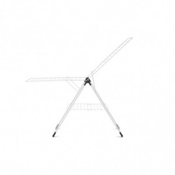 Сушилник за дрехи Brabantia 90300182, Т-образен, 20 м, Устойчив на корозия, Регулируеми крила, Решетка за сушене, Бял