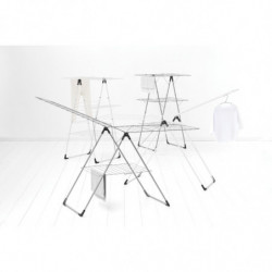 Uscător de rufe Brabantia 90300182, În formă de T, 20 m, Rezistent la coroziune, Aripi reglabile, Suport de uscare, Alb