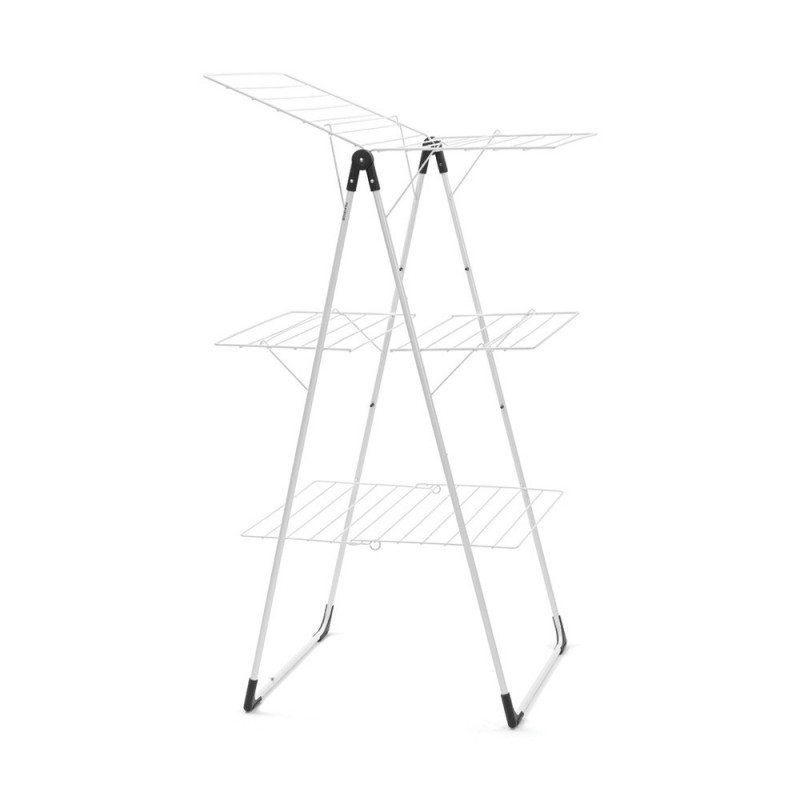 Brabantia 90300184 "Tower" Clothes Drying Rack, 23 ft, Easy to Fold, Adjustable, White