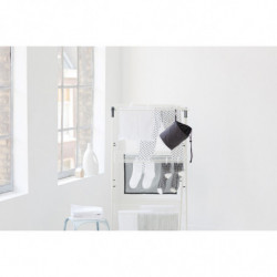 Brabantia 90300184 "Tower" Clothes Drying Rack, 23 ft, Easy to Fold, Adjustable, White