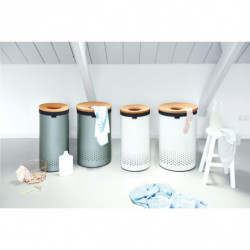 Торба за кош за пране Brabantia 90300187, 50-60 л, Перяща се, Памук, Сив