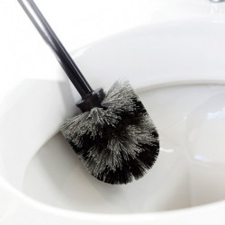 Perie pentru toaleta Brabantia ReNew 90300276, 42 cm, Design discret, Negru