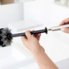 Perie pentru toaleta Brabantia ReNew 90300282, 42 cm, Design discret, Inox