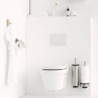Βούρτσα τουαλέτας Brabantia Profile 90300284, 43 cm, Πλήρως επικαλυμμένη βούρτσα, Επιτοίχια τοποθέτηση, Inox