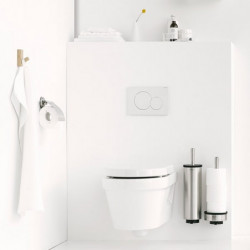 Βούρτσα τουαλέτας Brabantia Profile 90300285, 43 cm, Πλήρως επικαλυμμένη βούρτσα, Επιτοίχια τοποθέτηση, Inox/matt