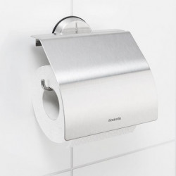 Brabantia Profile 90300305 Toilet Paper Holder, Wall-mounted, Corrosion-resistant, Matte/Stainless Steel
