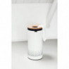 Cos de rufe Brabantia 90300239, 35 L, Capac din pluta, Umplere fara deschidere, Gauri ventilatie, Alb