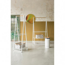 Cos de rufe Brabantia 90300239, 35 L, Capac din pluta, Umplere fara deschidere, Gauri ventilatie, Alb