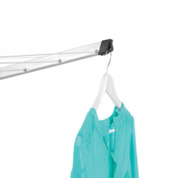 Εξωτερική απλώστρα Brabantia Lift-O-Matic Advance 90300253, 50 μ., Ρυθμιζόμενο ύψος, Βάση για στερέωση στο τσιμέντο, Θήκη, Τσάντα με μανταλάκια, Ανθεκτική στη διάβρωση, Ανοξείδωτο