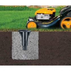 Suport de uscare Brabantia Lift-O-Matic Advance 90300253, 50 m, înălțime reglabilă, ancoră pentru beton, husă, sac cu agrafe, rezistent la coroziune, oțel inoxidabil