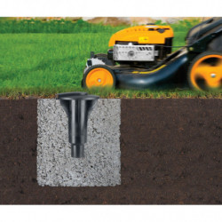 Brabantia Lift-O-Matic Advance spațiu exterior 90300255, 60 m, Înălțime reglabilă, Ancoră pentru beton, Cutie, Geantă cu cleme, Rezistent la coroziune, Inox