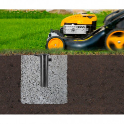 Brabantia Essential Outdoor Space 90300258, 50 m, Concrete Anchor, Corrosion-Resistant, Stainless Steel