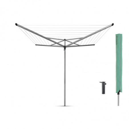 Brabantia Essential outdoor space 90300259, 40 m, Άγκυρα για σκυροδέτηση, Θήκη, Ανθεκτική στη διάβρωση, Inox