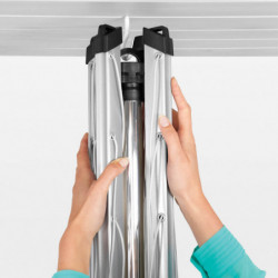 Brabantia TopSpinner για εξωτερικούς χώρους 90300260, 40 m, Μεταλλικό καρφί εκσκαφής, Ανθεκτικό στη διάβρωση, Inox