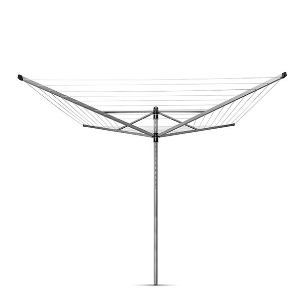 Uscator de rufe pentru exterior Brabantia Lift-O-Matic 90300267, 50 m, Inaltime reglabila, Suport, Rezistent la coroziune, Inox