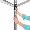 Uscator de rufe pentru exterior Brabantia Lift-O-Matic 90300270, 60 m, Inaltime reglabila, Suport metalic, Husa, Rezistent la coroziune, Inox