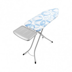 Brabantia C 90300114 Ironing Board, 124x45 cm, 7-position height adjustment, Steam generator holder, PerfectFlow, White/Light Blue