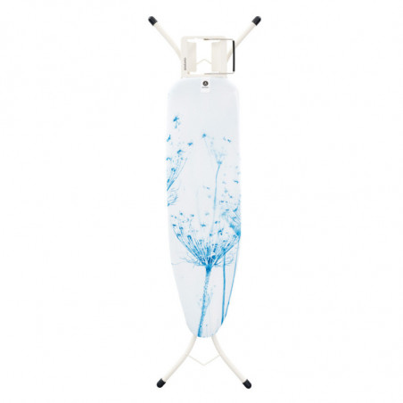 Σιδερώστρα Brabantia A 90300124, 110x30 cm, 7 ρυθμιζόμενες θέσεις, υποδοχή σίδερου, Λευκό