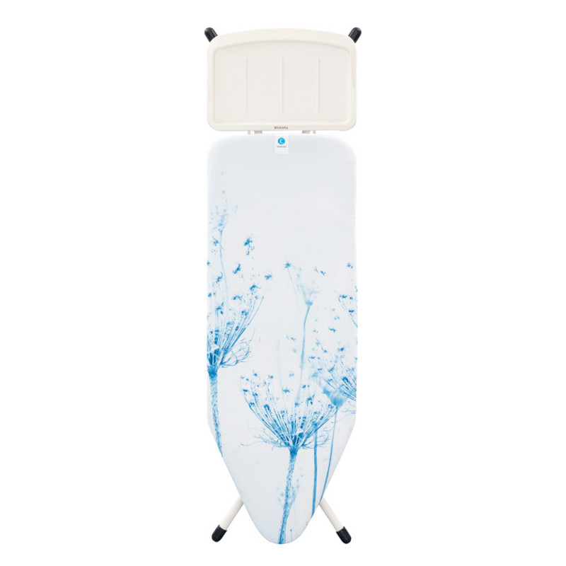 Brabantia C 90300128 Ironing Board, 124x45 cm, 7 height settings, Steam generator holder, White