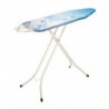 Brabantia B 90300132 Ironing Board, 124x38 cm, 7-position height adjustment, Iron Rest, White/Blue