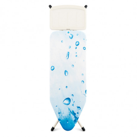 Brabantia C 90300135 Ironing Board, 124x45 cm, 7 height settings, Steam generator holder, White/Blue