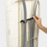 Brabantia C 90300135 Ironing Board, 124x45 cm, 7 height settings, Steam generator holder, White/Blue