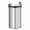 Cos de gunoi Brabantia Touch Bin 647245, 60 L, Inchidere lina si silentioasa, Inox mat