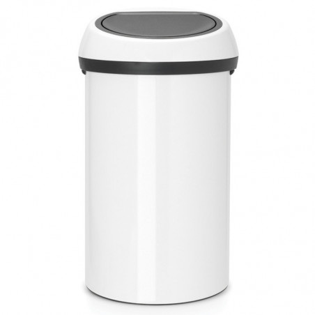 Κάδος BrabantiaTouch 647246, 60 l, Ομαλό και αθόρυβο άνοιγμα, Λευκό
