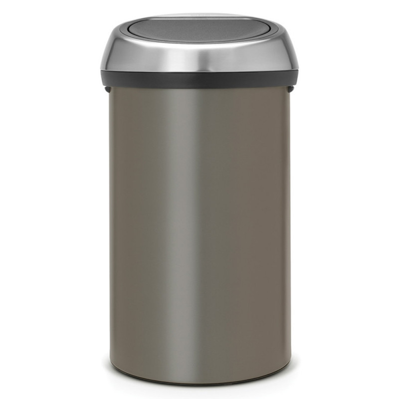 Cos de gunoi Brabantia Touch Bin 647249, 60 L, Deschidere lina si silentioasa, Gri
