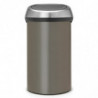Cos de gunoi Brabantia Touch Bin 647249, 60 L, Deschidere lina si silentioasa, Gri