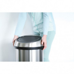 Brabantia Touch Bin 647255, 60 L, Smooth and silent opening, Fingerprint-resistant, Stainless steel/matte
