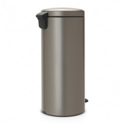 Кош за боклук с педал Brabantia NewIcon 649057, 30 л, Плавно затваряне, Противоплъзгаща основа, Сив