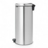 Brabantia NewIcon 649061 Pedal Bin, 30 L, Soft-Close, Non-Slip Base, Fingerprint-Resistant, Stainless Steel/Matte
