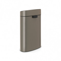 Brabantia Touch Bin New 649732, 40 L, Silent and Smooth Closing, Flat Back, Gray