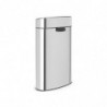 Cos de gunoi Brabantia Touch Bin New 649734, 40 l, Inchidere silentioasa si lina, Spate plat, Rezistent la amprente, Otel inoxidabil/mat
