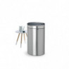 Cos de gunoi Brabantia Touch Bin New 649734, 40 l, Inchidere silentioasa si lina, Spate plat, Rezistent la amprente, Otel inoxidabil/mat