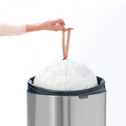 Cos de gunoi Brabantia Touch Bin New 649734, 40 l, Inchidere silentioasa si lina, Spate plat, Rezistent la amprente, Otel inoxidabil/mat