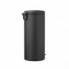 Кош за боклук с педал Brabantia NewIcon 649753, 30 л, Плавно затваряне, Противоплъзгаща основа, Сатенено покритие, Тъмносив