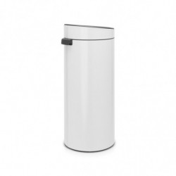 Cos de gunoi Brabantia Touch Bin New 649999, 30 L, Inchidere silentioasa si lina, Alb