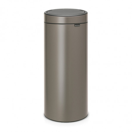 Brabantia Touch Bin New 650007 Trash Can, 30 L, Silent and Smooth Closing, Gray