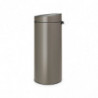 Кош за боклук Brabantia Touch Bin New 650007, 30 л, Безшумно и плавно затваряне, Сив