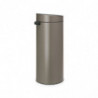 Brabantia Touch Bin New 650007 Trash Can, 30 L, Silent and Smooth Closing, Gray