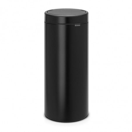 Кош за боклук Brabantia Touch Bin New 650008, 30 л, Безшумно и плавно затваряне, Черен мат