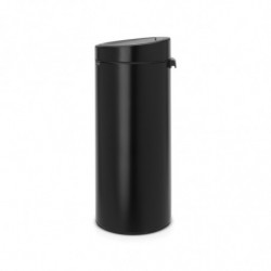 Κάδος Brabantia Touch Bin New 650008, 30 l, αθόρυβο και ομαλό κλείσιμο, Μαύρο ματ