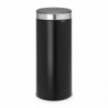 Brabantia Touch Bin New 650009 Trash Can, 30 L, Silent and Smooth Closing, Black/Stainless Steel